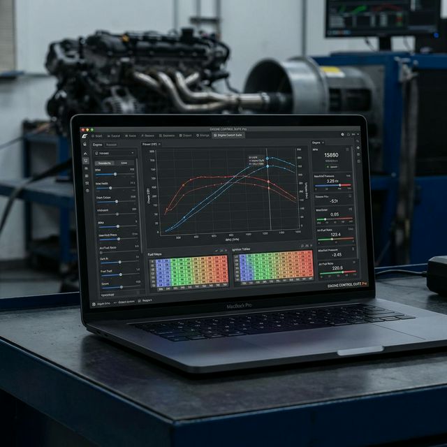 Engine tuning software interface